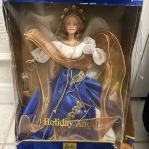 Barbie Holiday Angel Doll in Blue and Gold